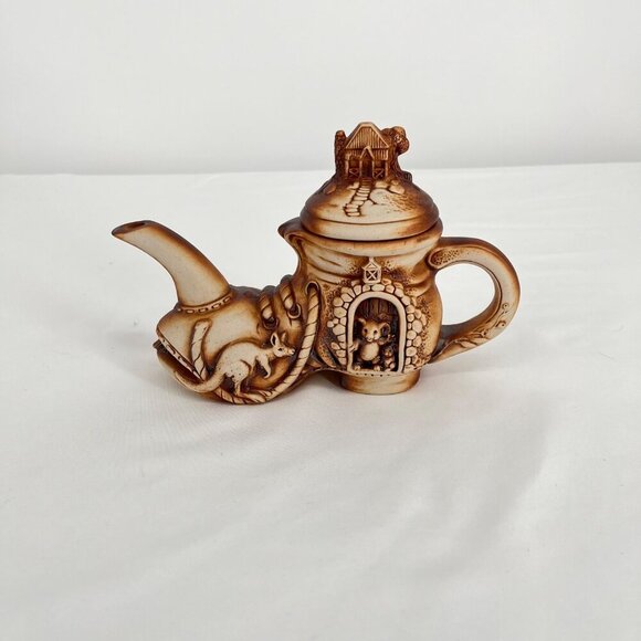 Rare Swagman Pottery Made In Australia Ceramic Tea Pot 8''L X 5.5'' H, Collectib - Picture 1 of 8